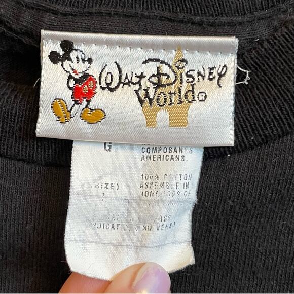 Disney L Vintage 1998-2007 Grumpy Bowling black long sleeve t-shirt Snow White - Picture 4 of 8